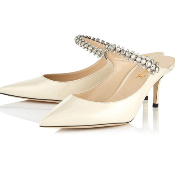 FOWT Shoes - FOWT Pointed Toe Stiletto High Heel Strap Mules